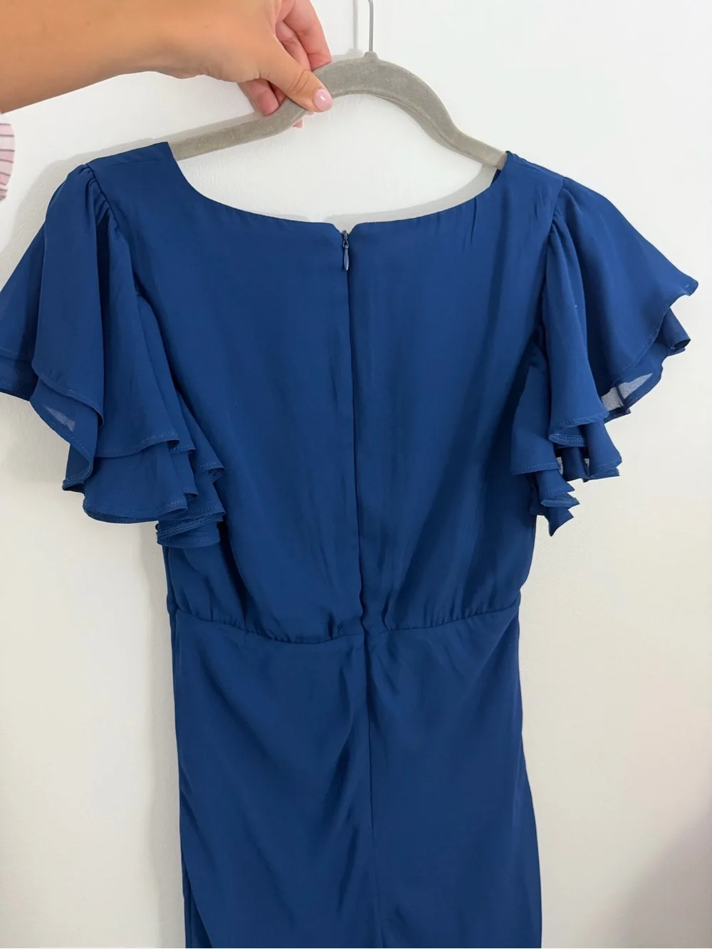 Abercrombie and Fitch Elegant Navy Blue Maxi Dress